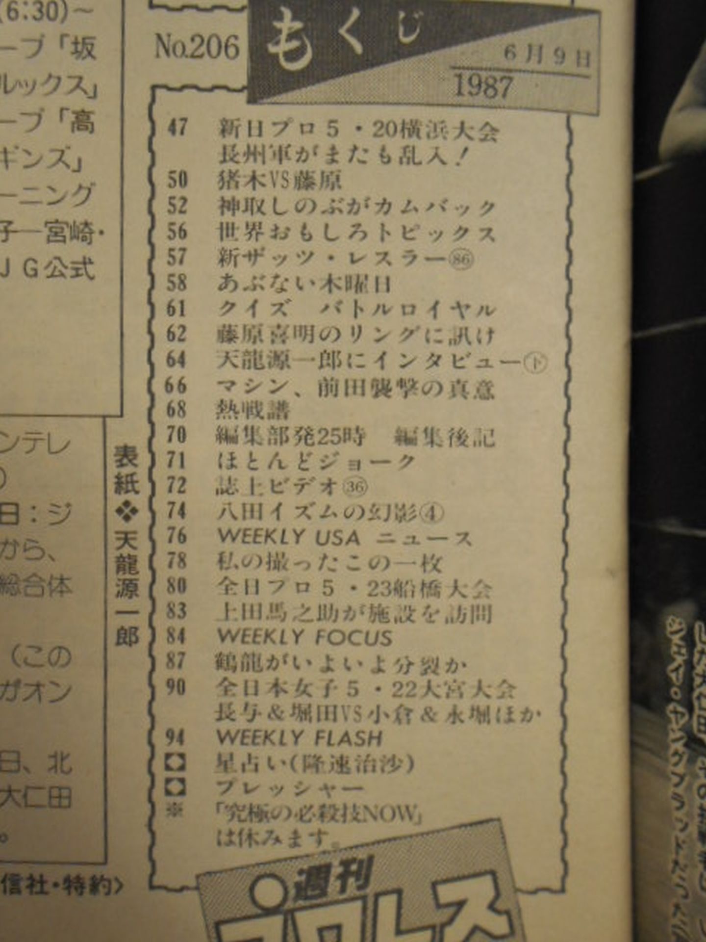 週刊プロレス206