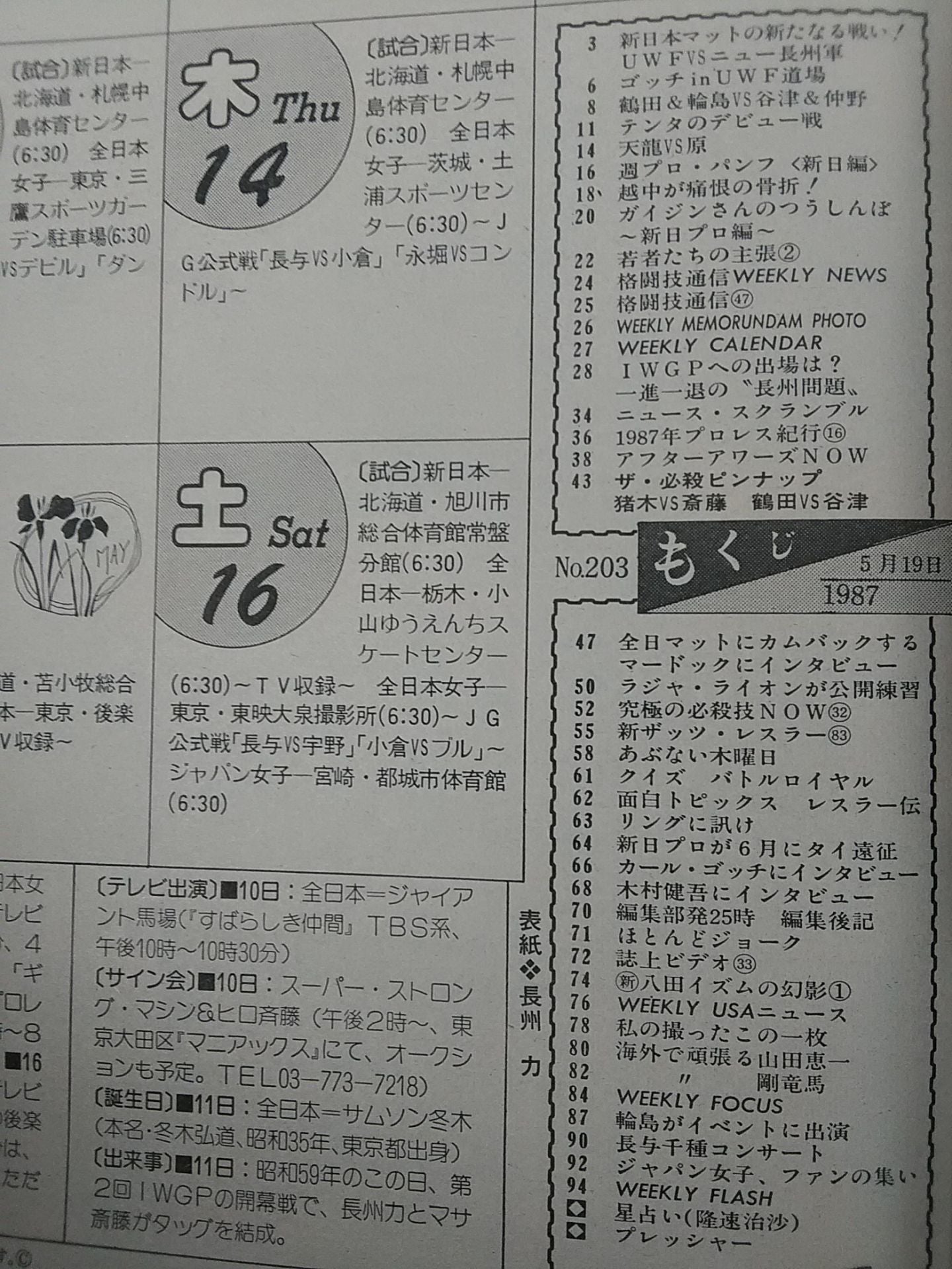 週刊プロレス203