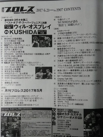 週刊プロレス1907