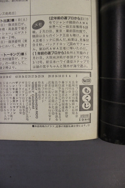 週刊プロレス134