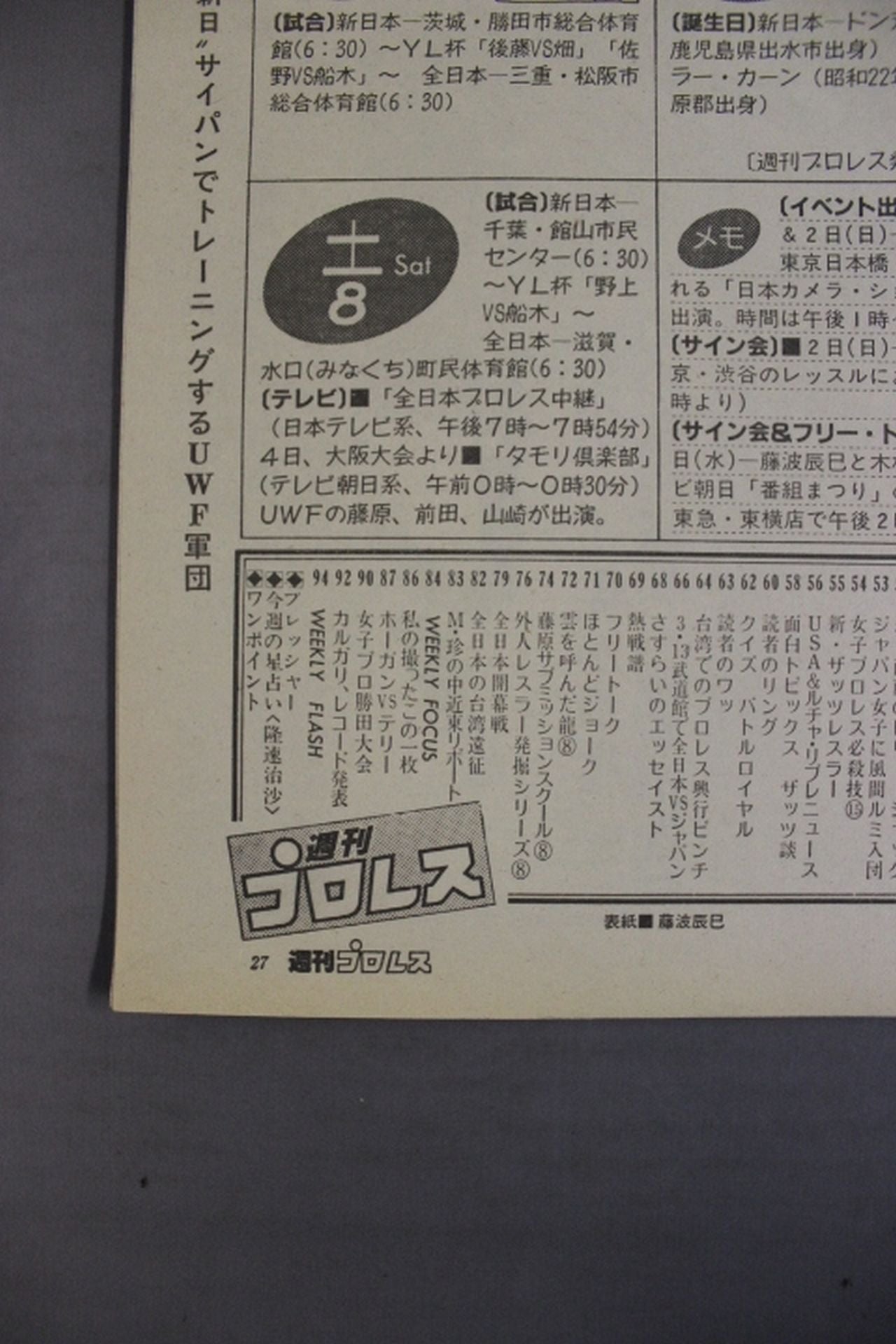 週刊プロレス134