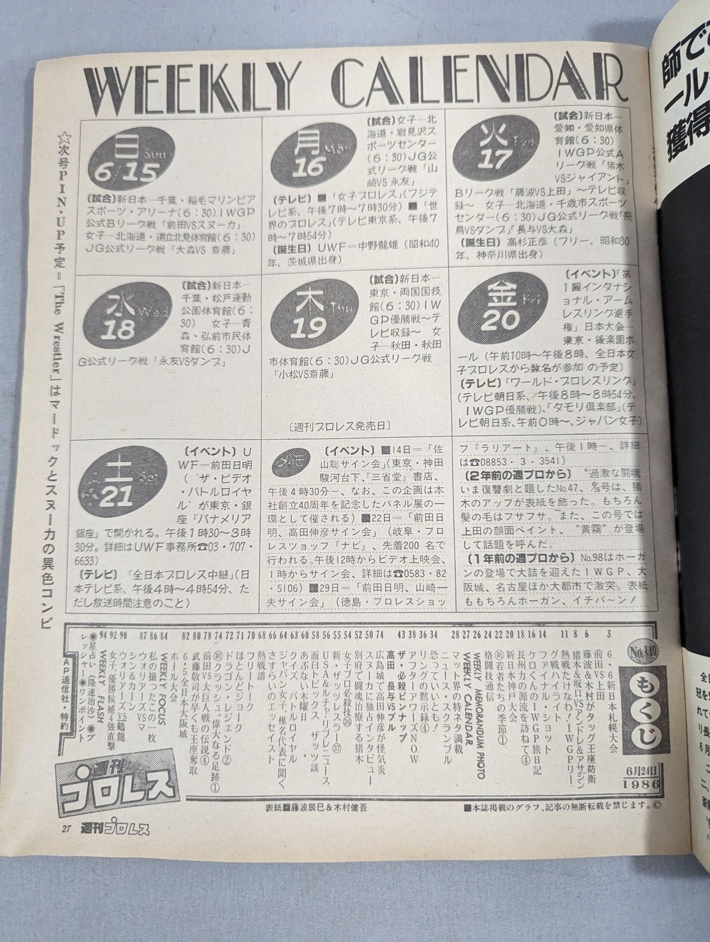 週刊プロレス149 – 闘道館