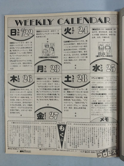 週刊プロレス375