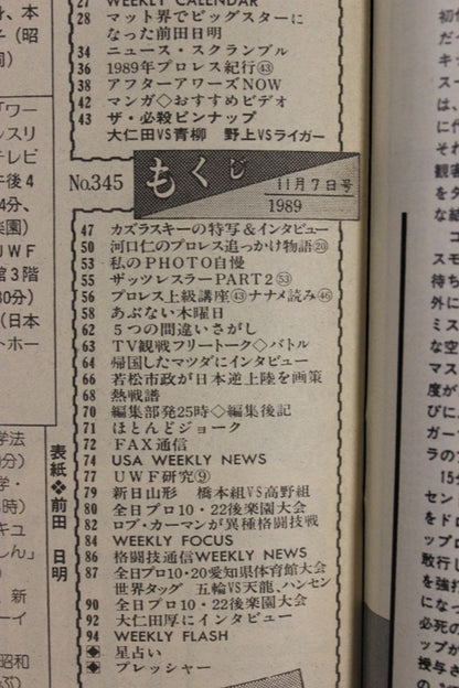 Weekly Pro Wrestling 345