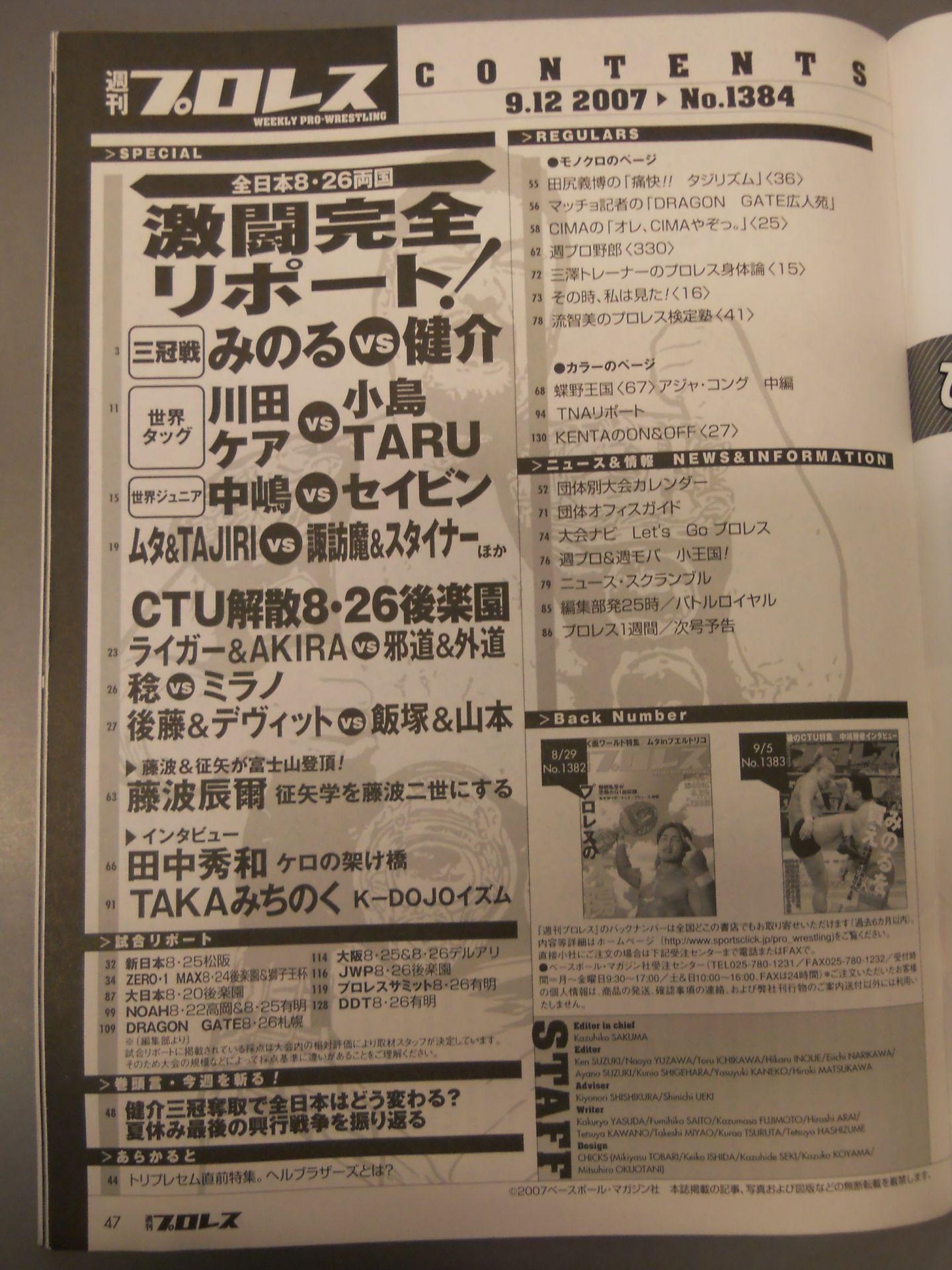 Weekly Pro Wrestling 1384