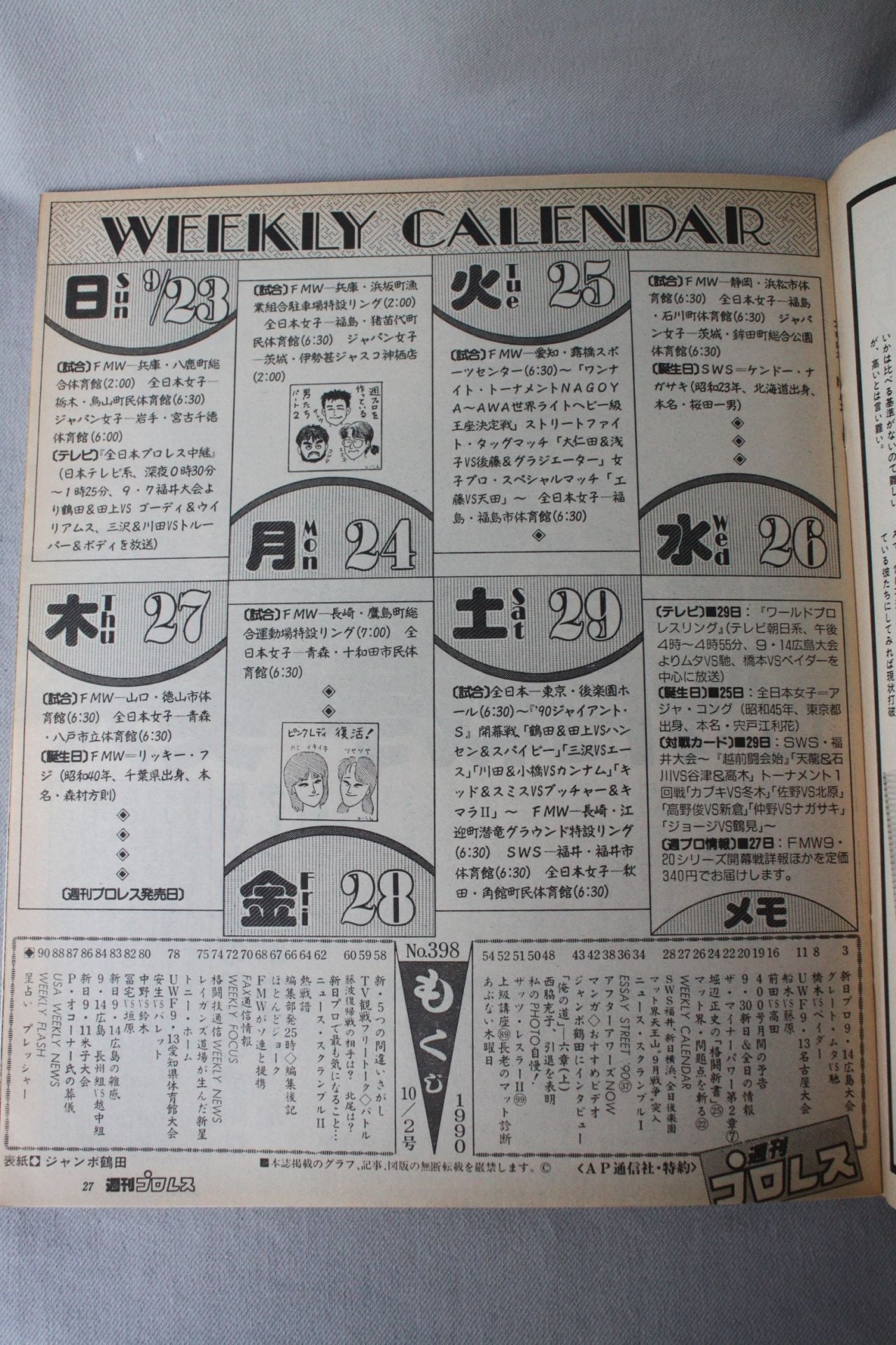 Weekly Pro Wrestling 398