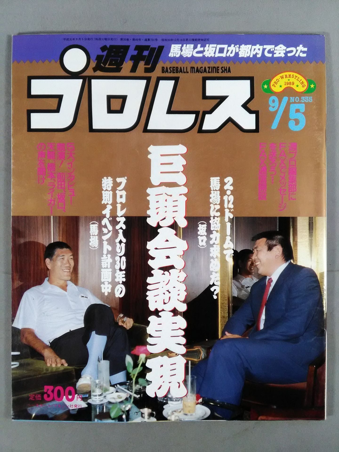 Weekly Pro Wrestling 336 * Weekly Pro Wrestling 335 and typographical error