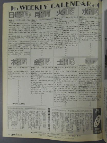 週刊プロレス1119
