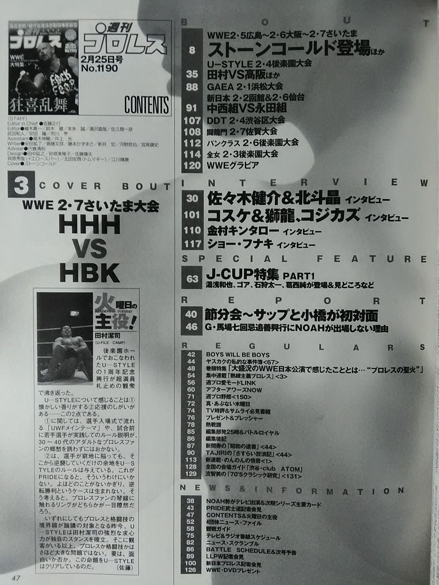 Weekly Pro Wrestling 1190