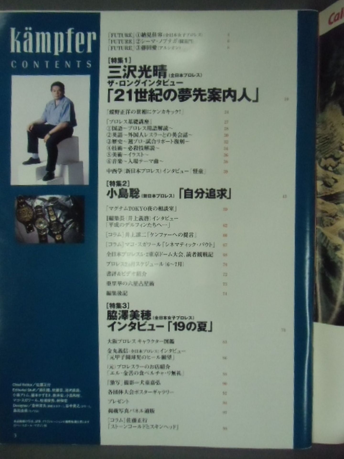 Appendix 10 of Weekly Pro Wrestling The Long Interview: Mitsuharu Misawa