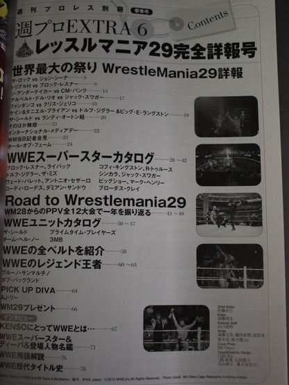 週刊プロレス別冊102 EXTRA Vol.6 WWE「レッスルマニア29」完全詳報号