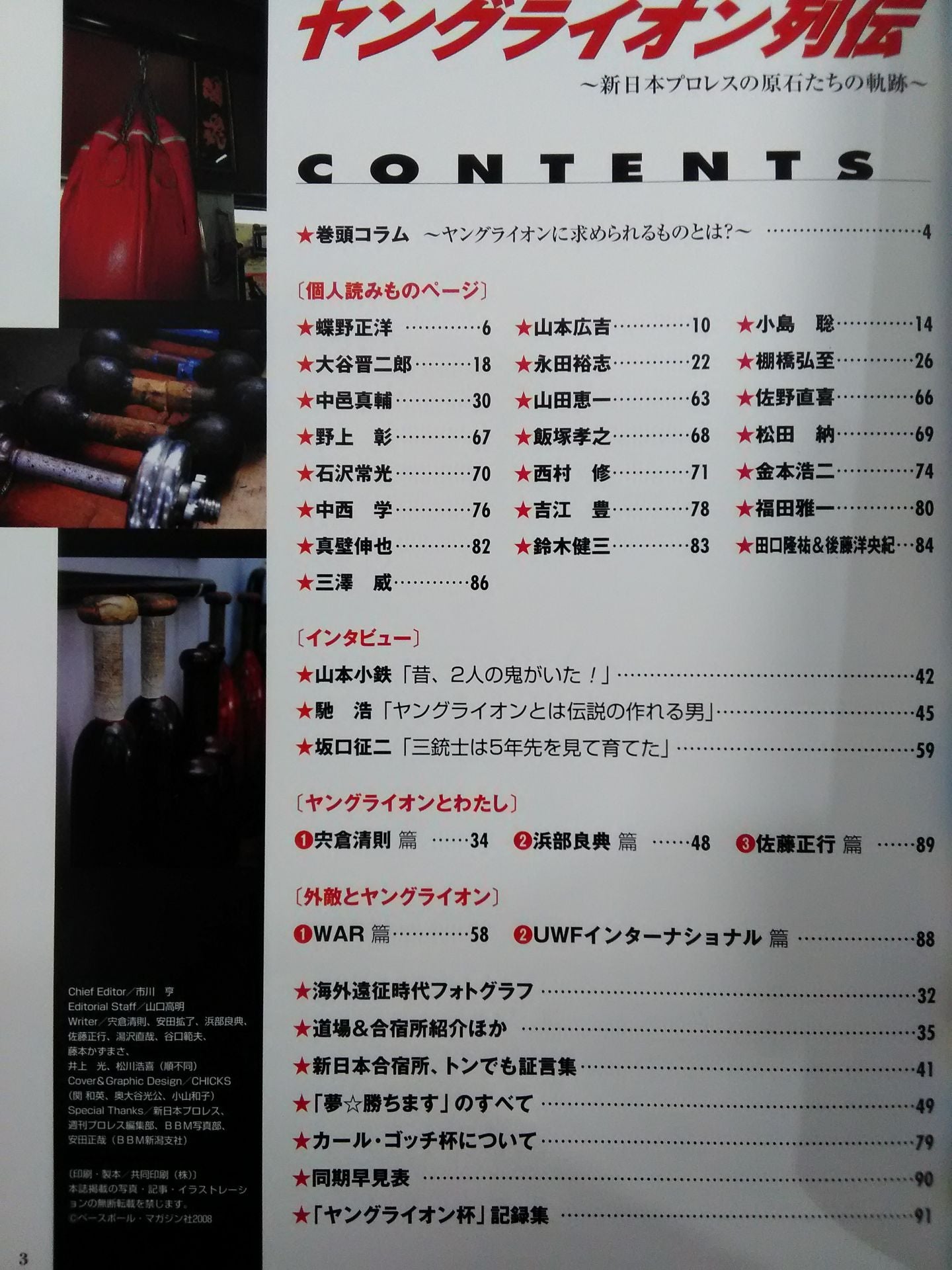 Weekly Pro Wrestling  Appendix 84 "Young Lion Chronicles" 」