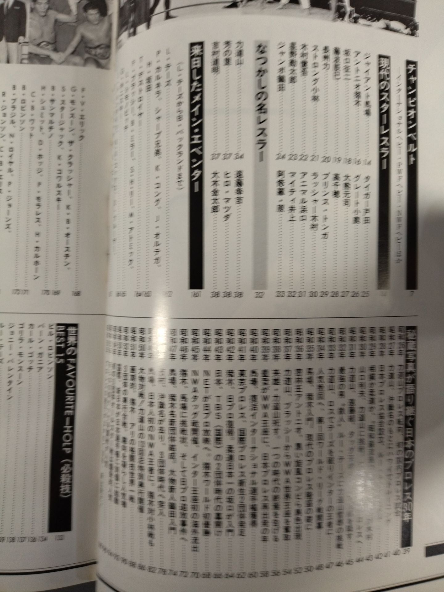 Appendix 3 of Weekly Pro Wrestling  "Japan30 Years of Pro Wrestling