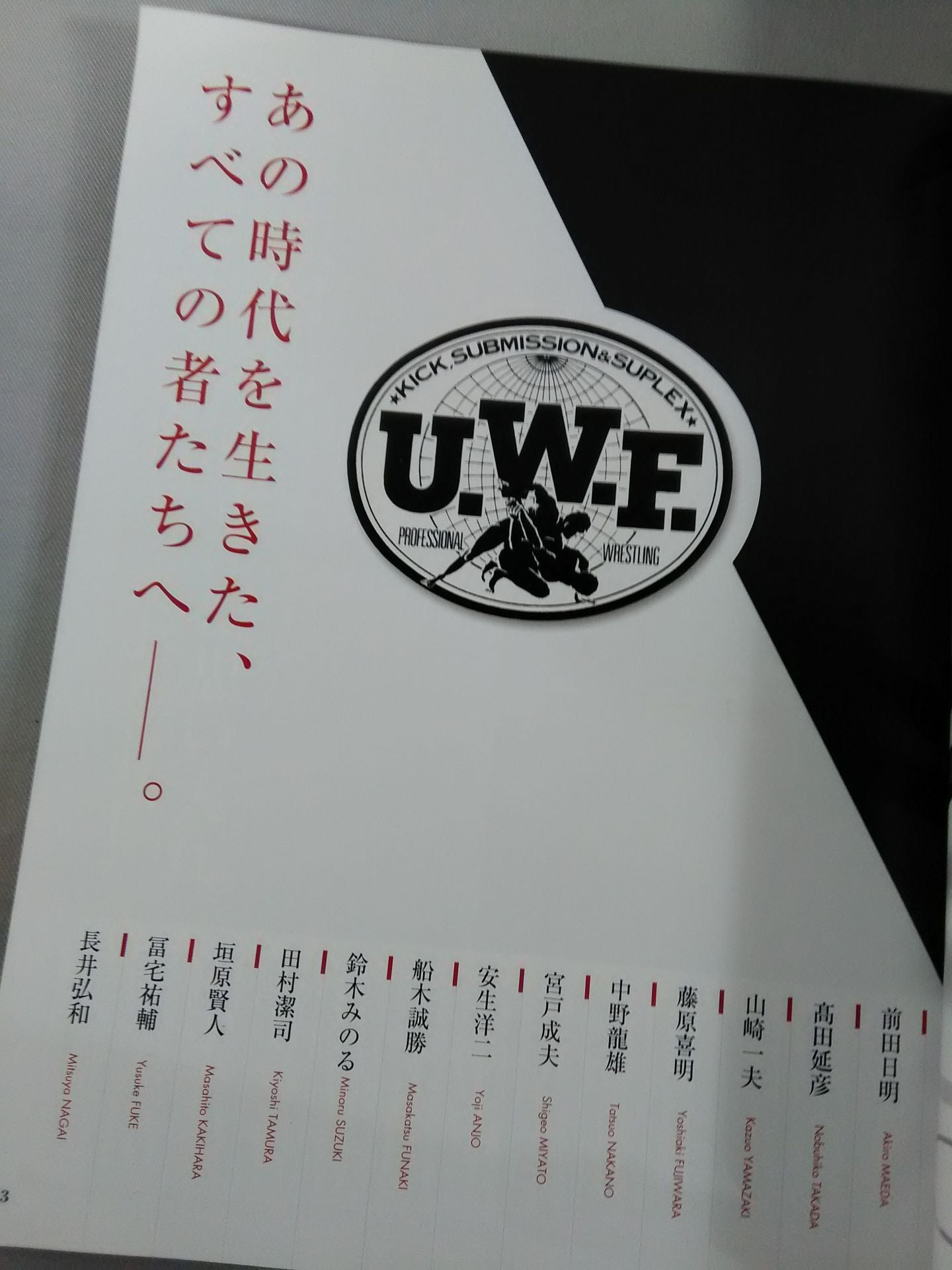 Weekly Pro Wrestling Appendix 79 "New UWF Testimonies"