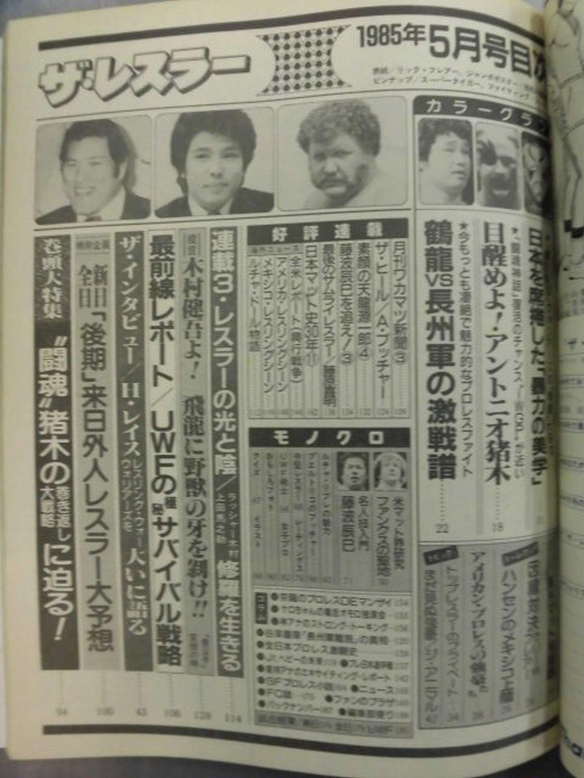 月刊ザ・レスラー 1985年5月号