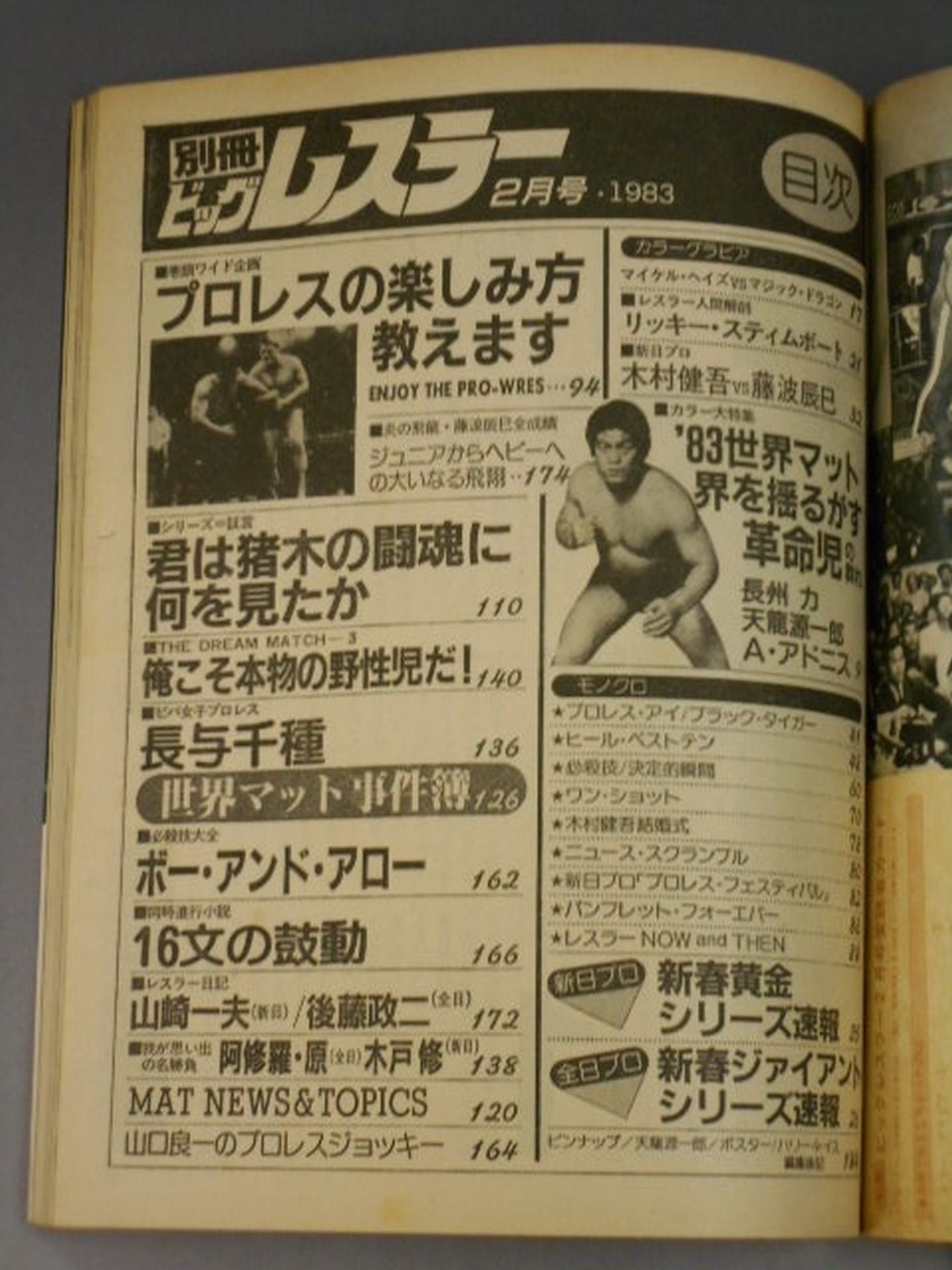 月刊ビッグレスラー 1983年02月号別冊