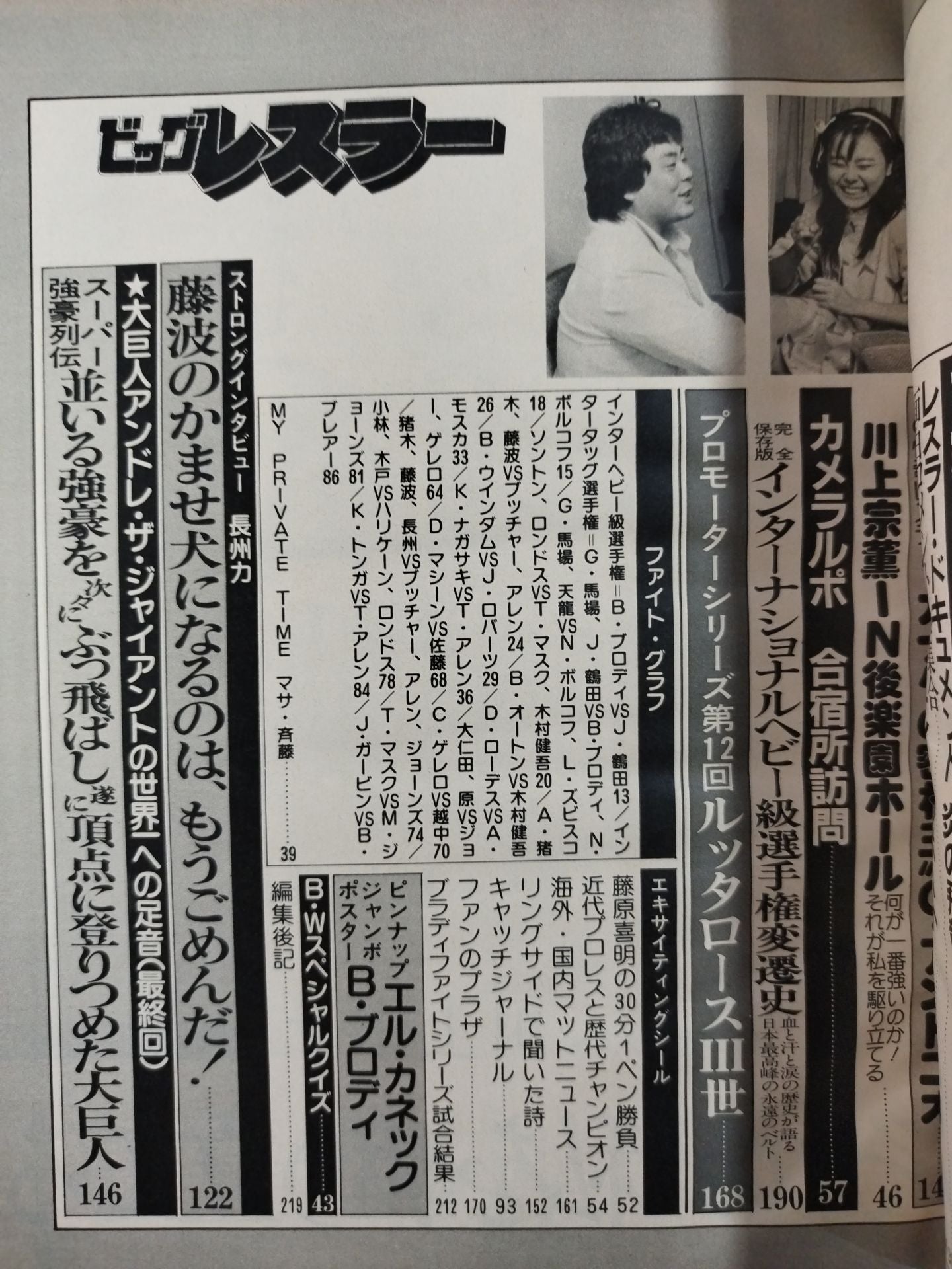 Monthly Big Wrestler December 1982 issue