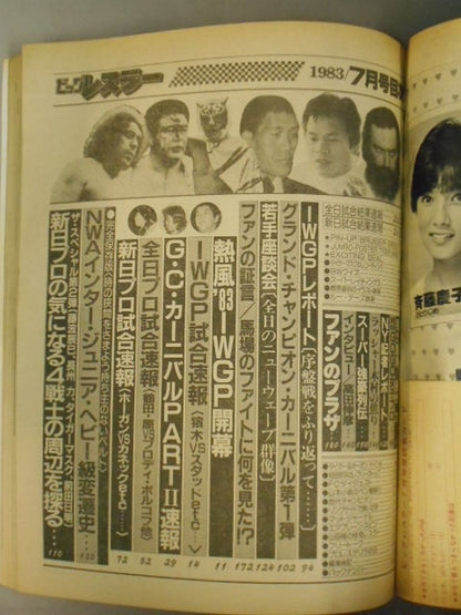 月刊ビッグレスラー 1983年07月号