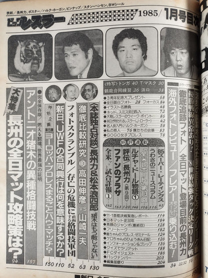 月刊ビッグレスラー 1985年01月号