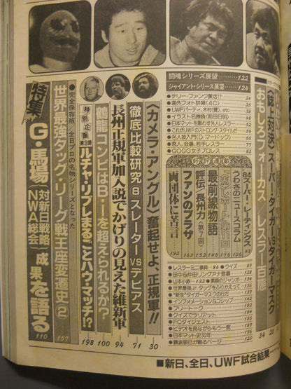 月刊ビッグレスラー 1984年11月号
