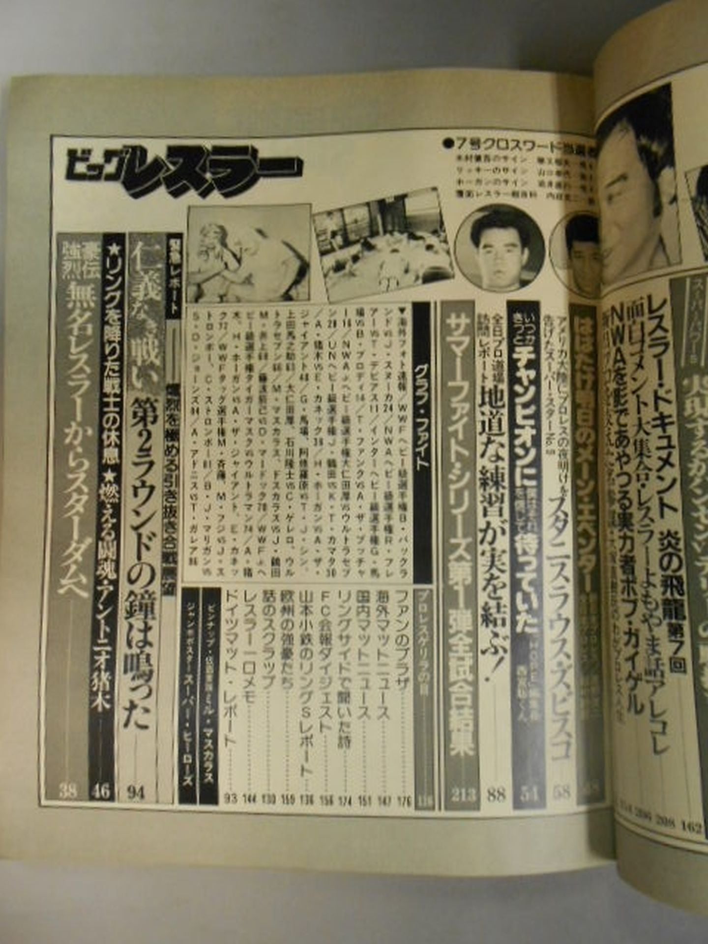 Monthly Big Wrestler September 1982 issue