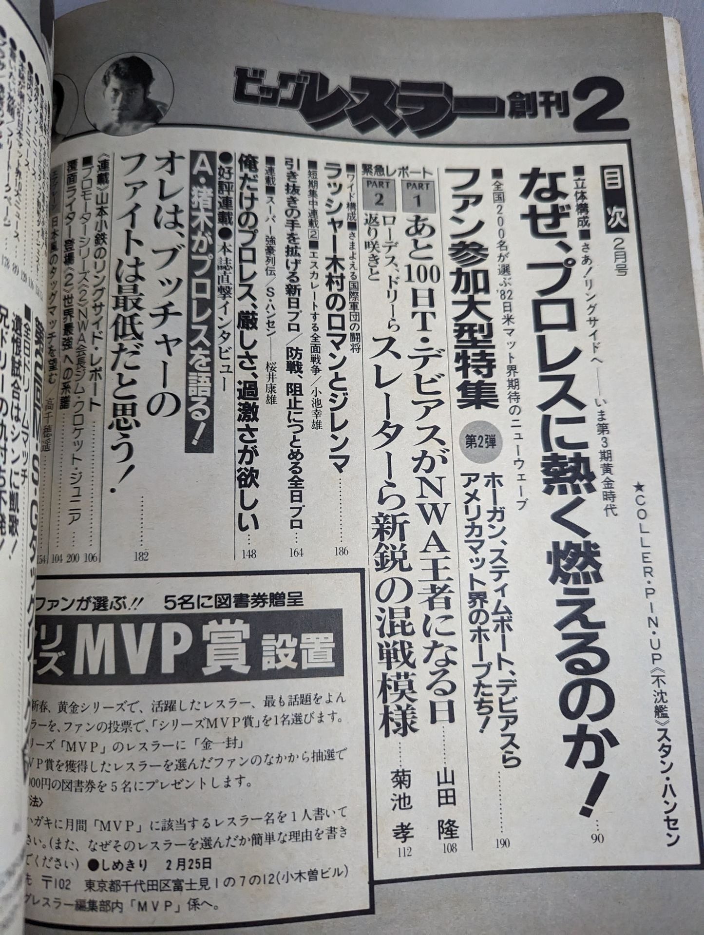 月刊ビッグレスラー 1982年2月号