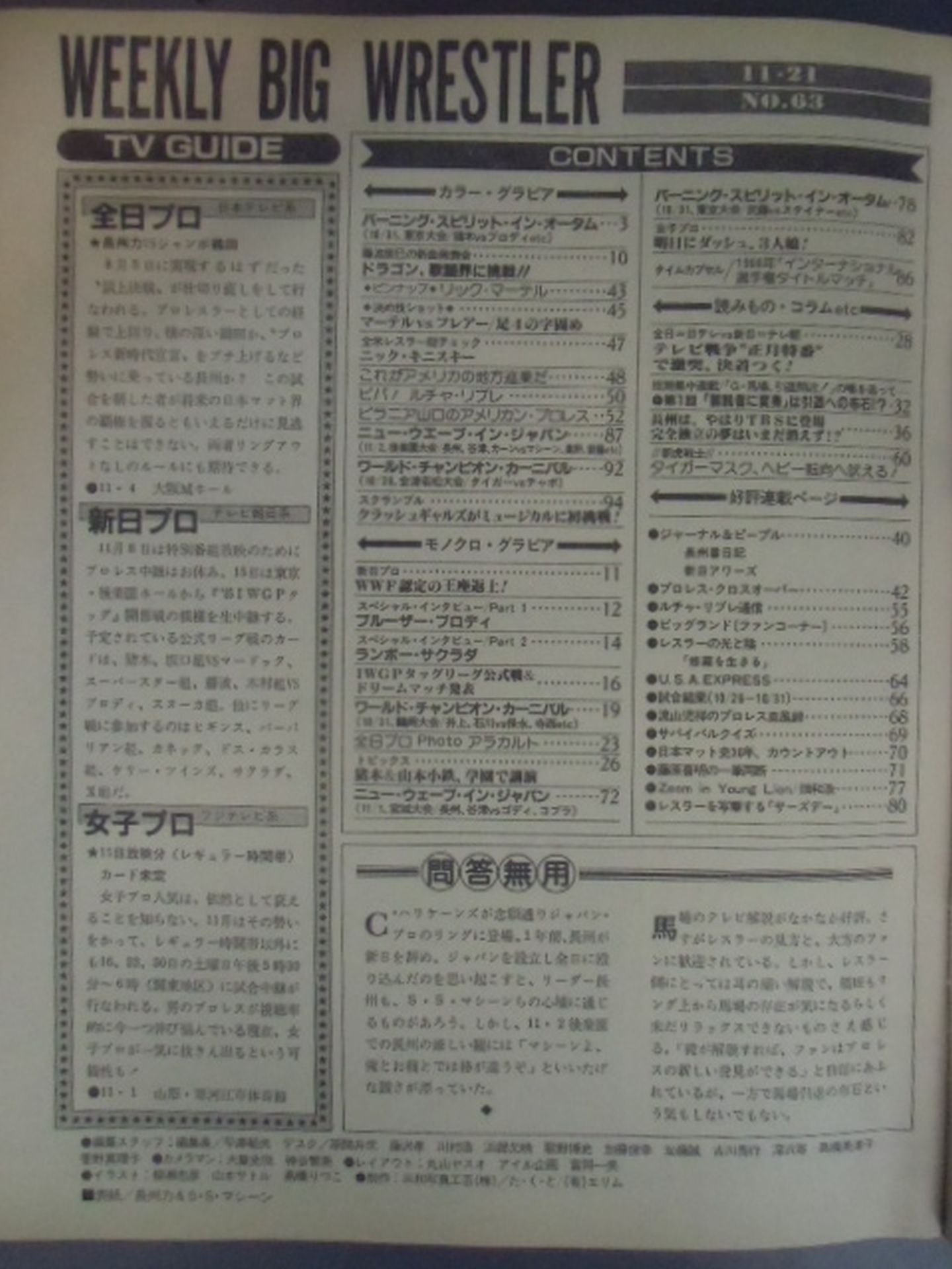 週刊ビッグレスラー63