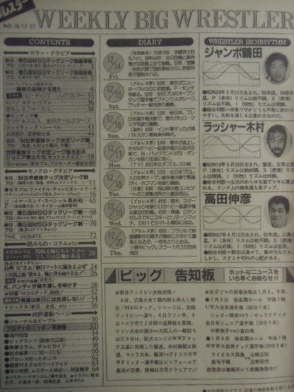 週刊ビッグレスラー16