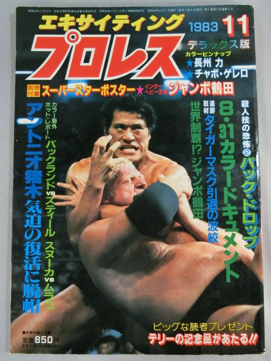 エキサイティングプロレス デラックス版 1983年11月号
