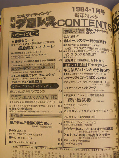 Bessatsu Exciting Pro Wrestling  1984-01