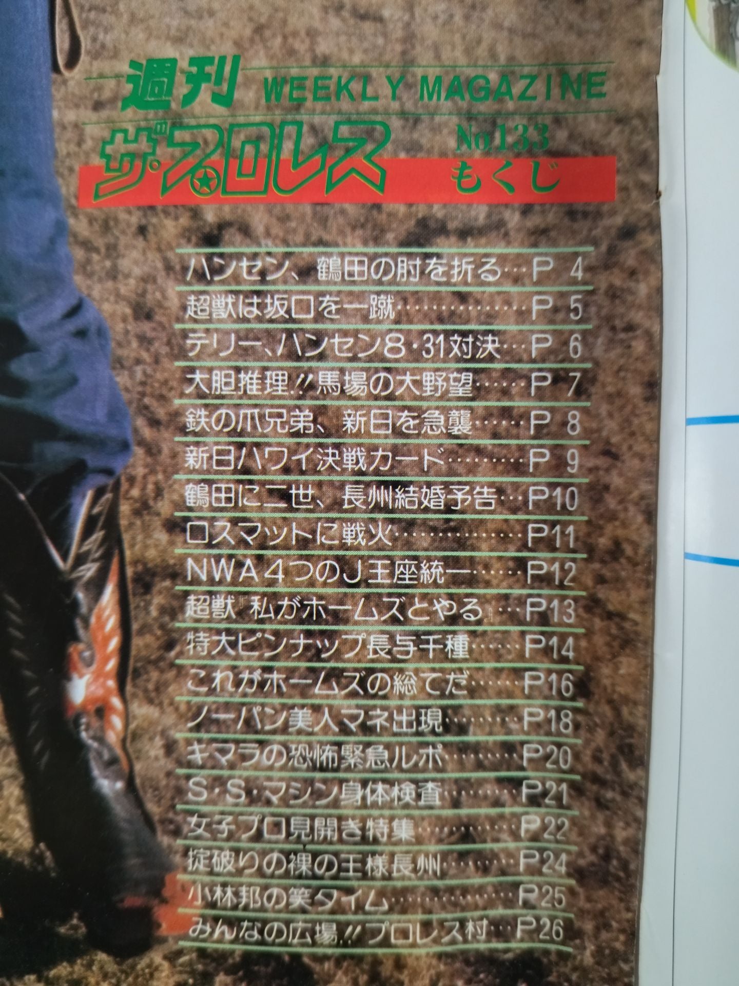 週刊ザ・プロレス133