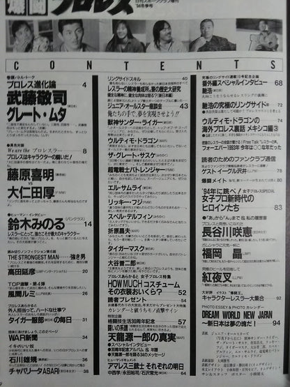 Pro Wrestling , January 20, 1994