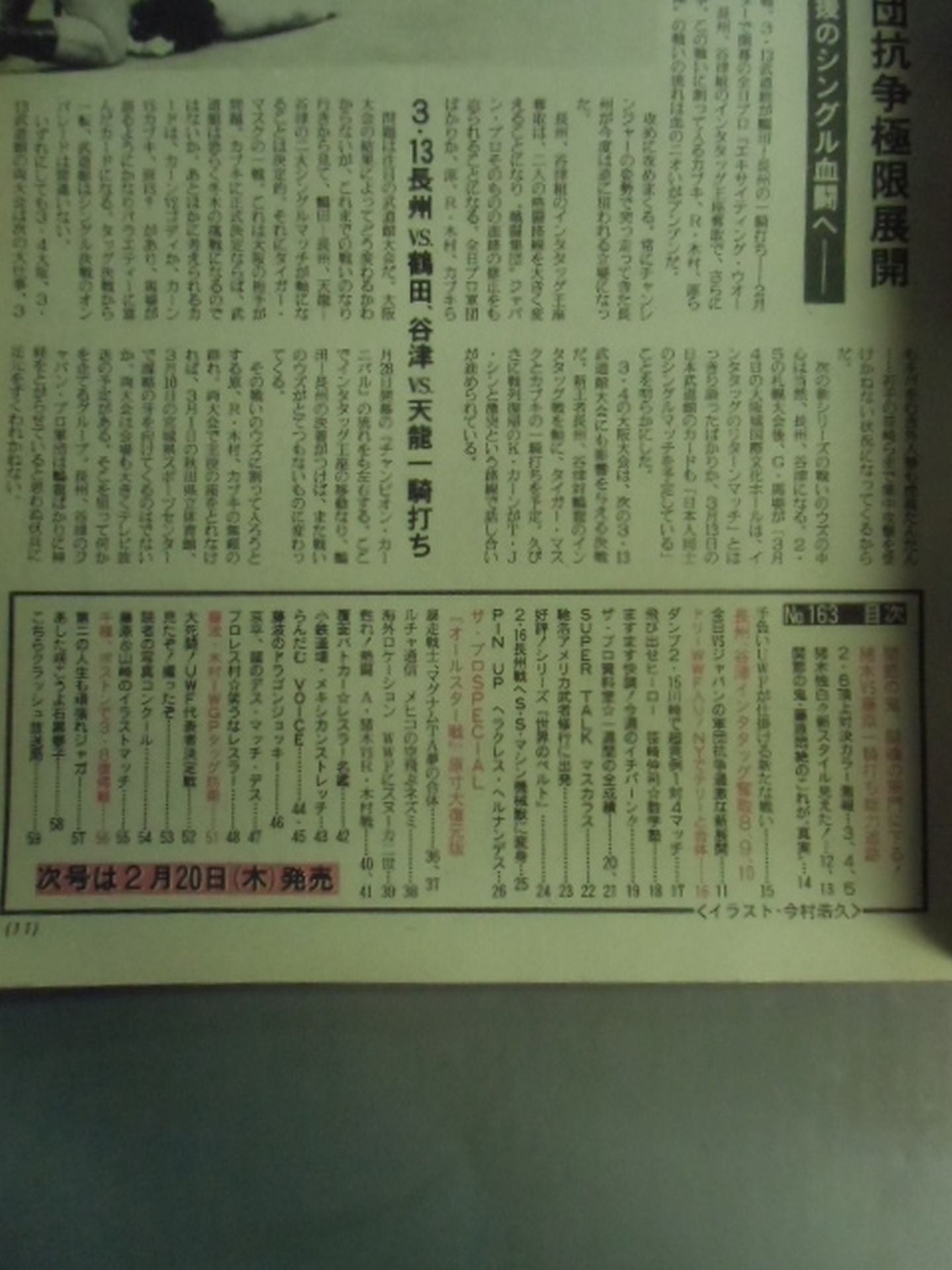 週刊ザ・プロレス163