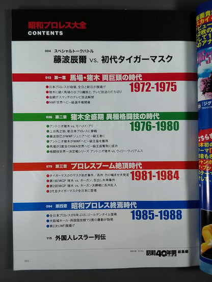 Showa 40 Year Man Showa Pro Wrestling  Daizen