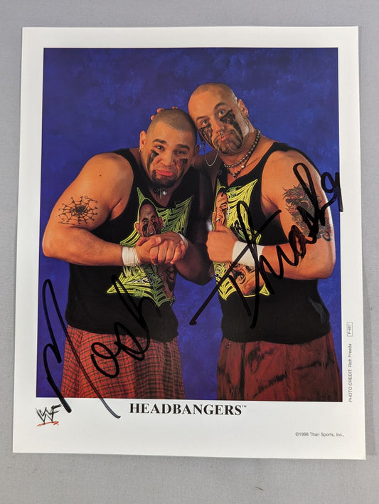 ザ・ヘッドバンガーズ(モッシュ＆スラッシャー) 直筆サイン入りポートレート