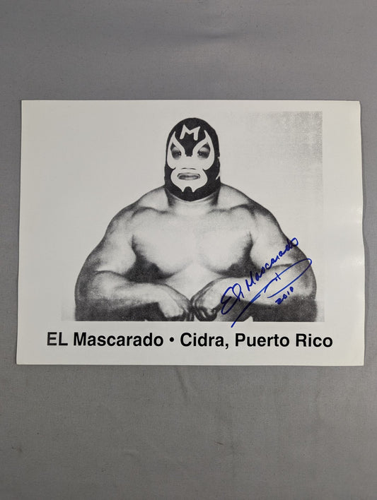 エル・マスカラド 直筆サイン入り ポートレート(A-2)