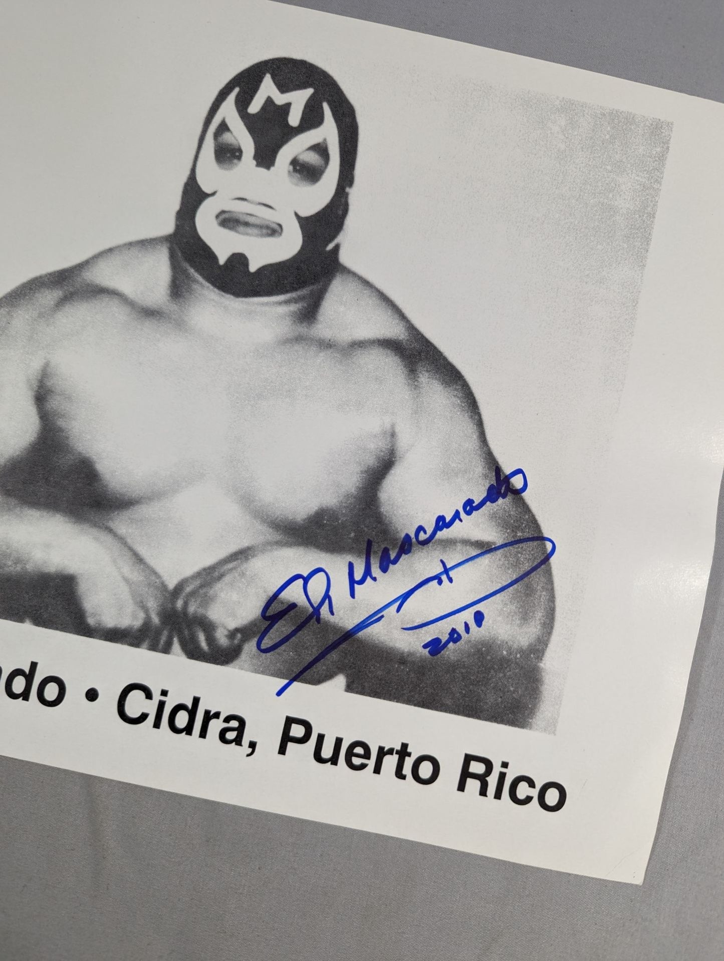 エル・マスカラド 直筆サイン入り ポートレート(A-2)