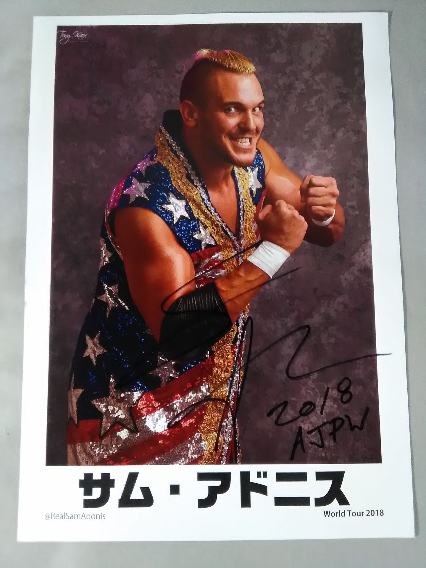 Sam Adonis hand signed autograph  Pro-Photo ③