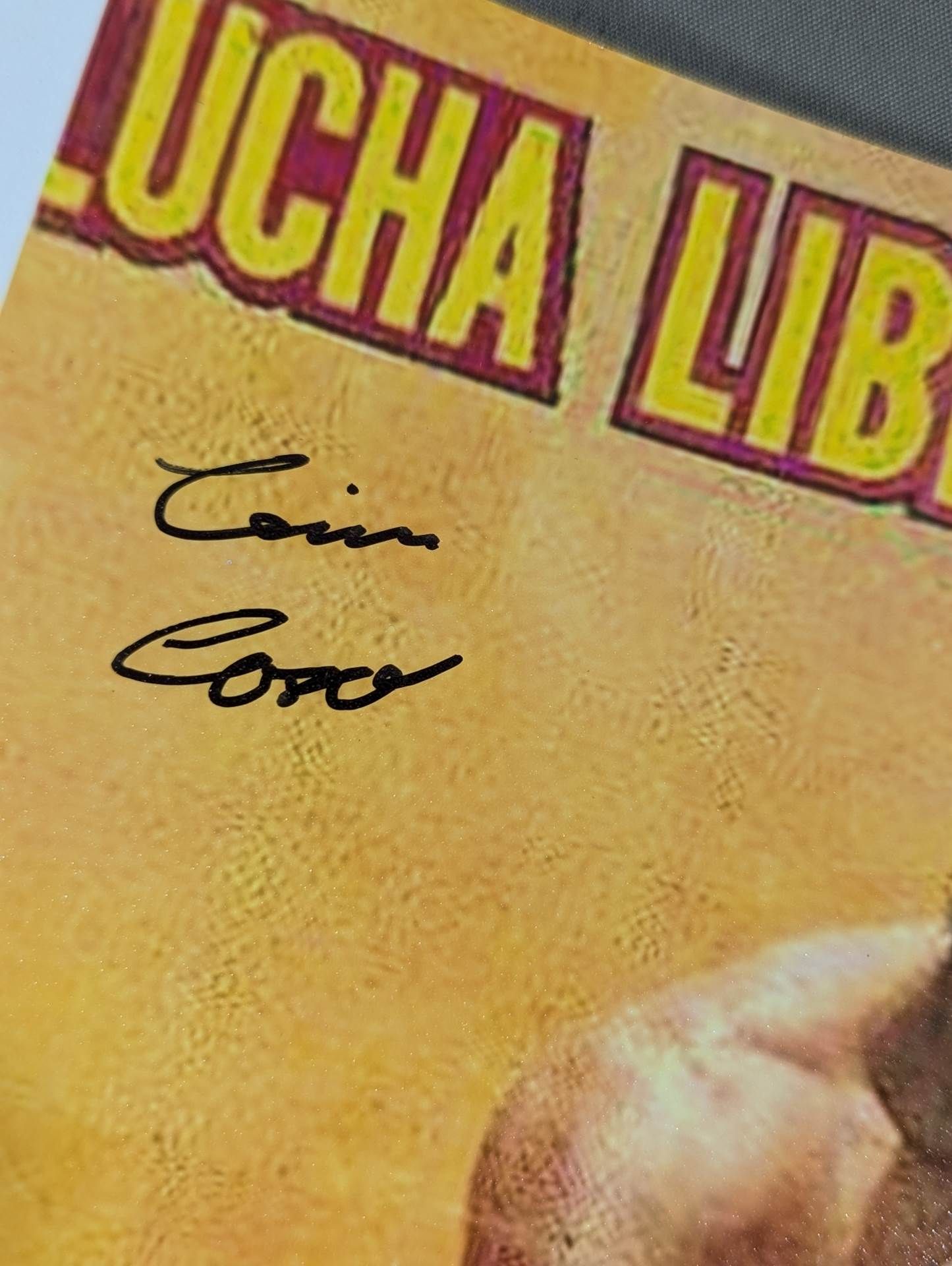 Cien Caras  hand signed autograph  LargeFormat photo  (A-2)