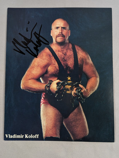 ウラジミール・コロフ 直筆サイン入りポートレート