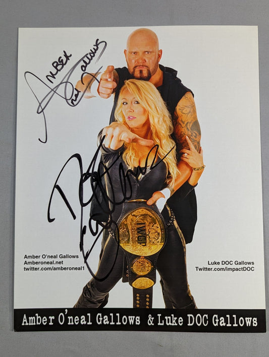 アンバー＆ドク・ギャローズ 直筆サイン入りポートレート