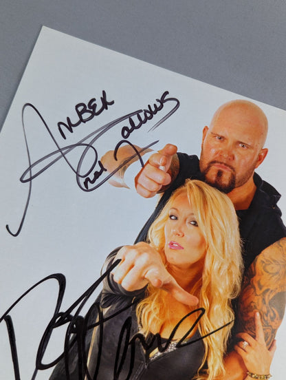 アンバー＆ドク・ギャローズ 直筆サイン入りポートレート