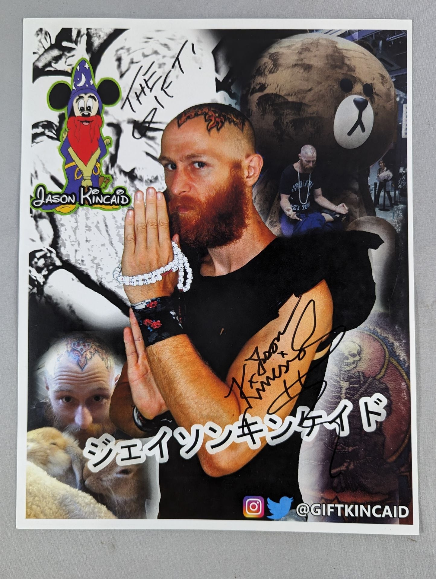 ジェイソン・キンケイド 直筆サイン入り ポートレート(A-1)