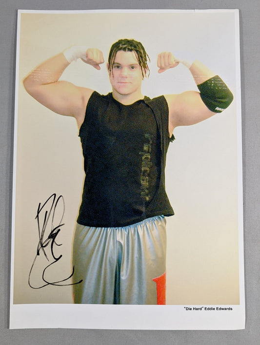 エディ・エドワーズ 直筆サイン入りポートレート(A-4)