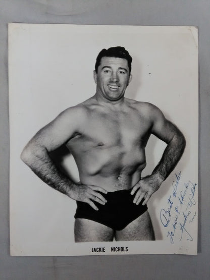 Jackie Nichols hand signed autograph Black and White Pro-Photo (1)