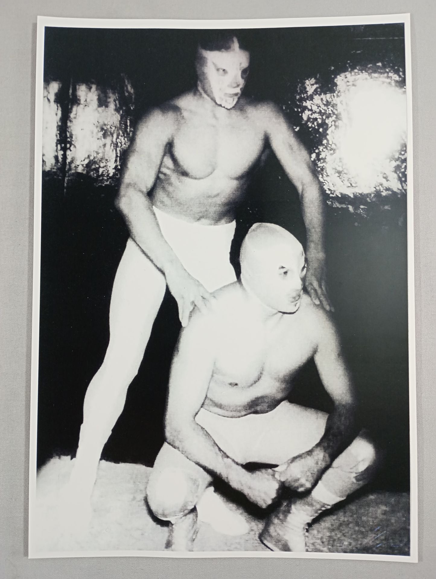 ミル･マスカラス&エル･サント 白黒大判写真(A-1)
