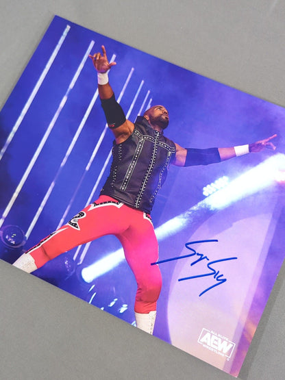 ★AEW★ スコーピオ・スカイ 直筆サイン入り ポートレート(A-1)