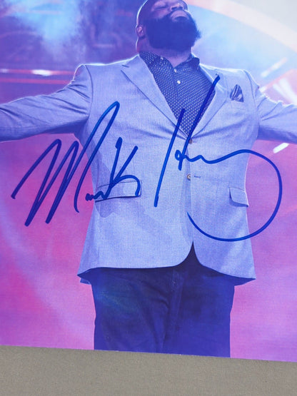 ★AEW★ Mark Henry hand signed autograph Pro-Photo  (A-1)