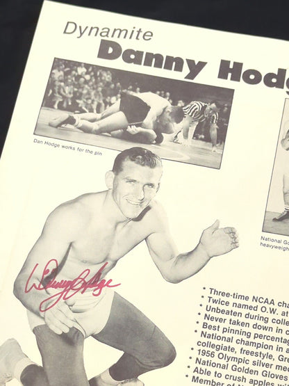 Danny Hodge  hand signed autograph Pro-Photo 