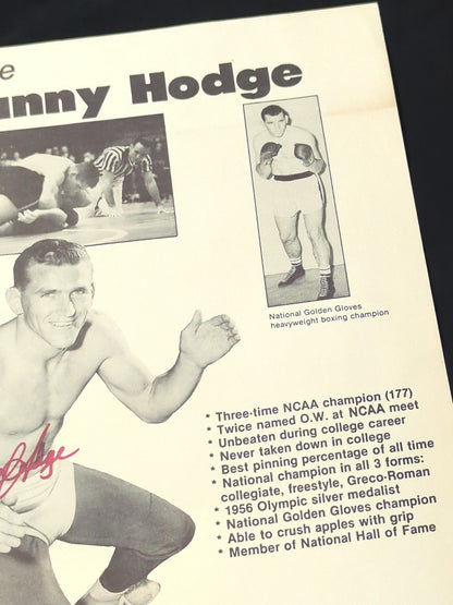 Danny Hodge  hand signed autograph Pro-Photo 